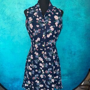 Sporty-feminine vintage floral dress / Liz Sport Dress 90s